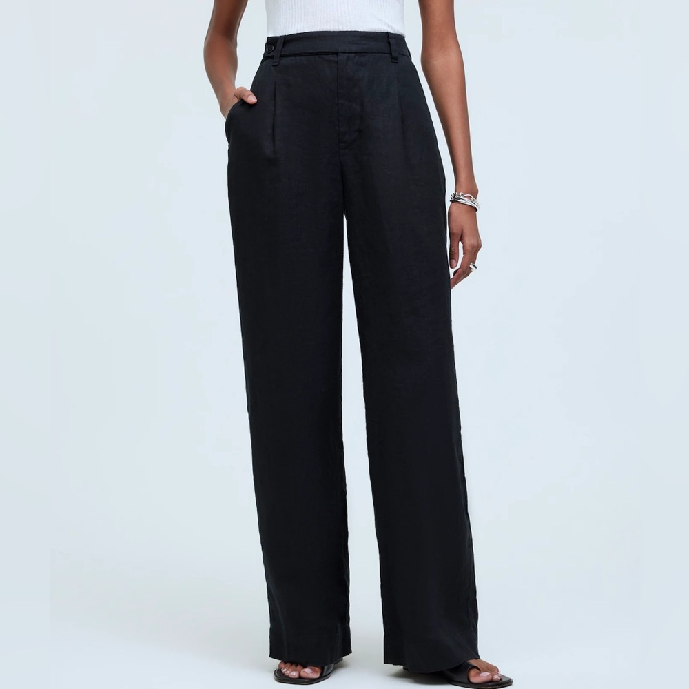NWT Madewell Harlow Wide Leg Pant in 100 Linen